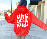 Fancy Back Printed Women Hoodie Sweatshirt