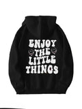 Fancy Back Printed Women Hoodie Sweatshirt in Fleece fabric for winter wear